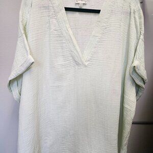 Wonderly Tunic Light Mint Green 3X